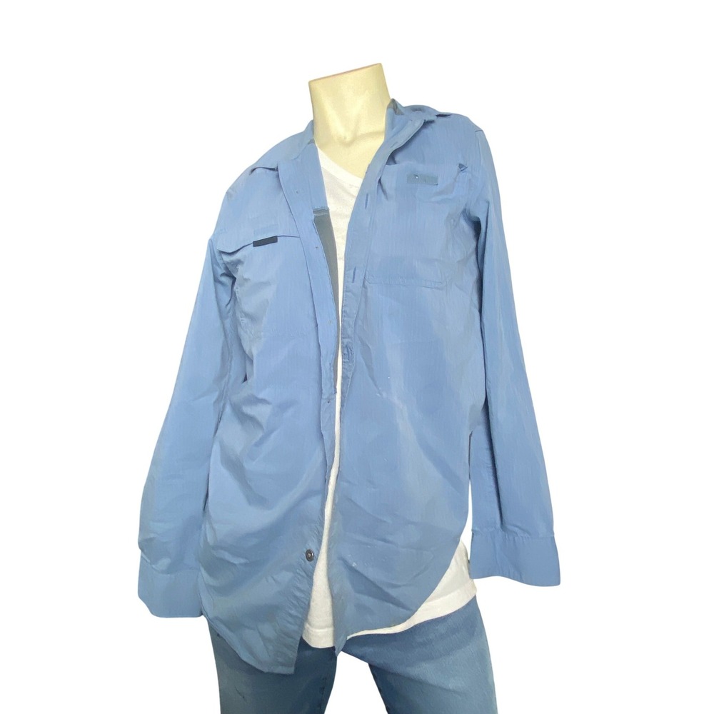 Wrangler ATG Men's‎ Blue Long Sleeve Outdoor Hiking Button Shirt Small
